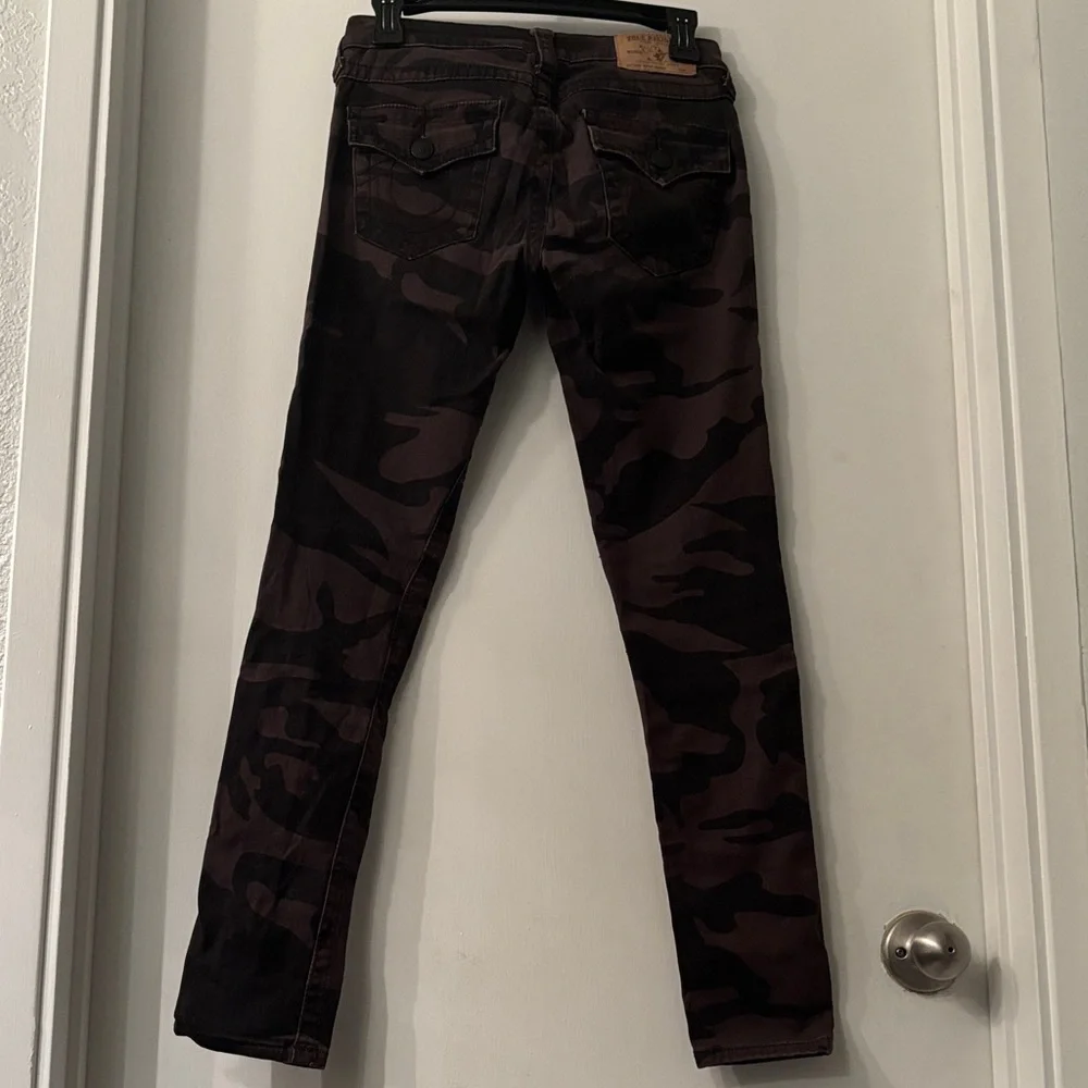 True Religion Dark Camouflage Skinny Jeans